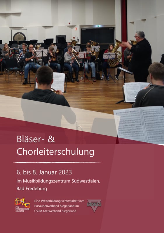 Herzliche Einladung zur Bläser- und Chorleiterschulung in Bad Fredeburg!