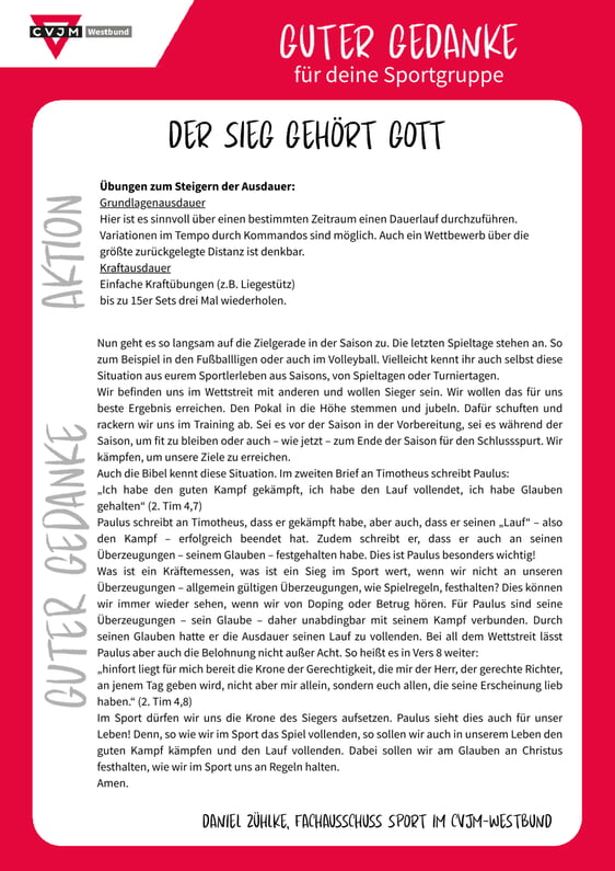 Guter Gedanke 02/2026