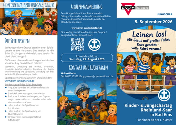 Infoflyer Jungschartag 2026 Bad Emd