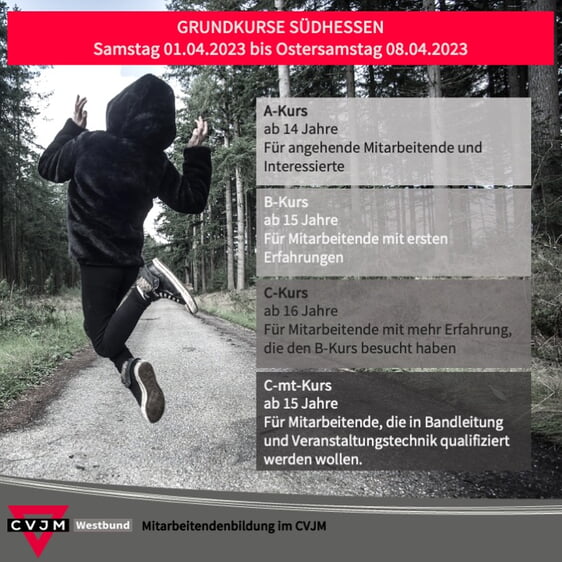 Flyer Grundkurse Südhessen