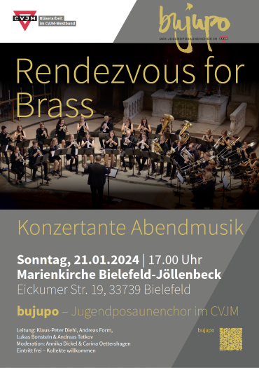 Konzertplakat BuJuPo "Rendevouz for Brass"