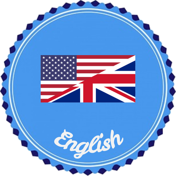 badge Sprachversion Englisch