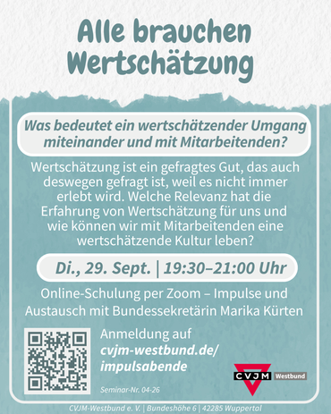 Schulungs- und Impulsabende 2026