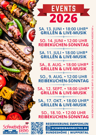 Events Schwebebahnbistro 2026