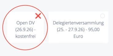 Hier anmelden, um an der OpenDV teilzunehmen