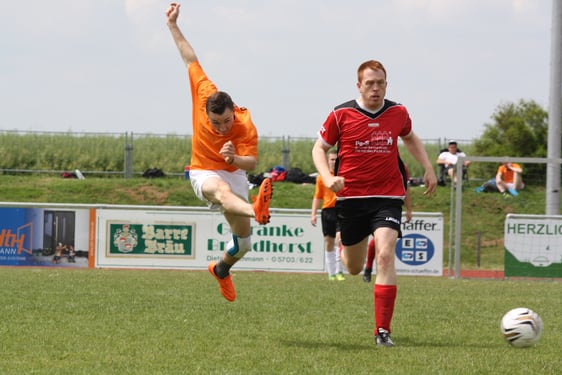 Fußball Torschuss