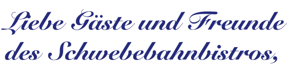 Begrüßung Bistro