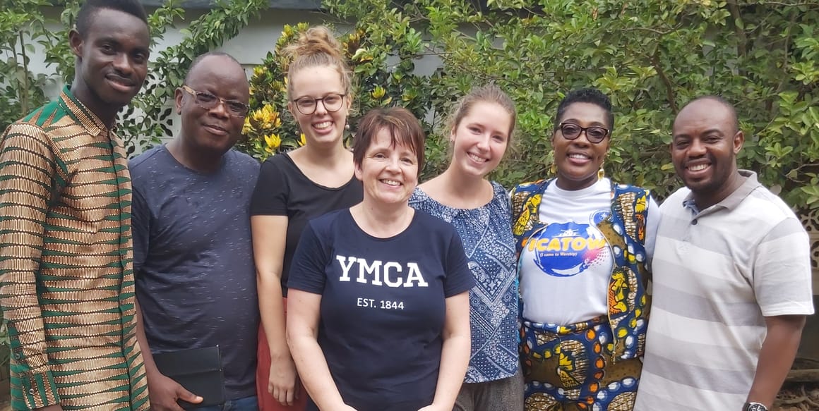 Team im Ausbildungszentrum in Takoradi